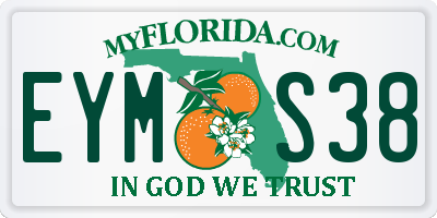 FL license plate EYMS38