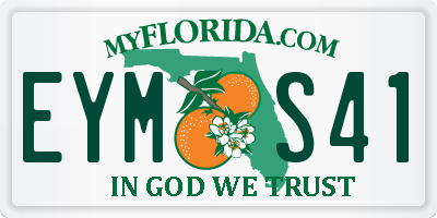 FL license plate EYMS41