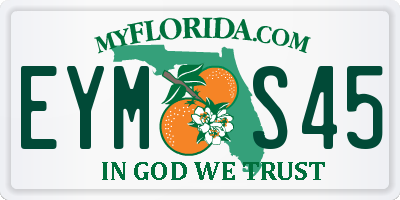 FL license plate EYMS45