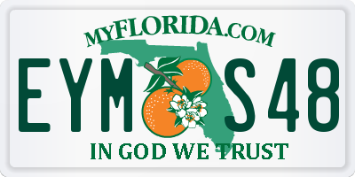 FL license plate EYMS48
