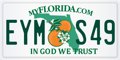 FL license plate EYMS49