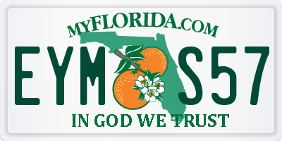 FL license plate EYMS57