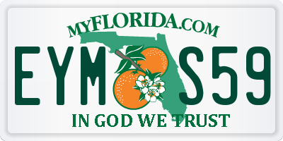 FL license plate EYMS59