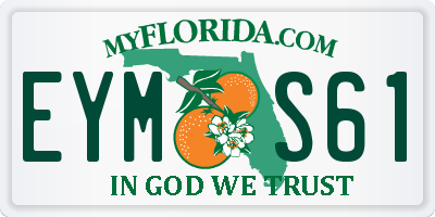 FL license plate EYMS61