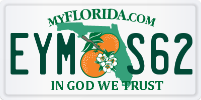 FL license plate EYMS62