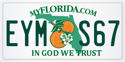 FL license plate EYMS67