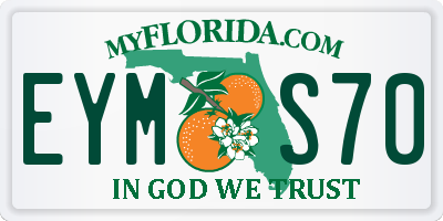 FL license plate EYMS70