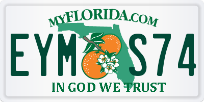 FL license plate EYMS74