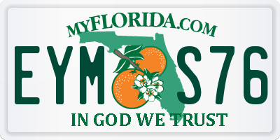 FL license plate EYMS76