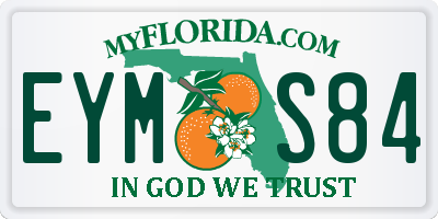 FL license plate EYMS84
