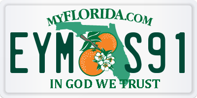 FL license plate EYMS91