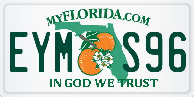 FL license plate EYMS96