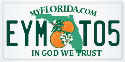 FL license plate EYMT05