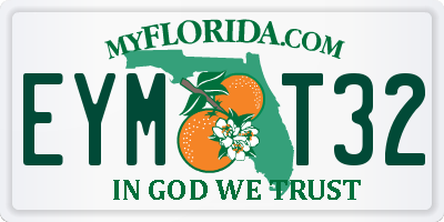 FL license plate EYMT32