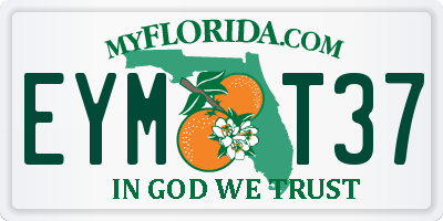 FL license plate EYMT37