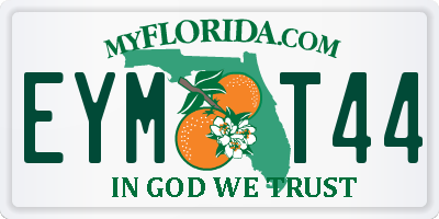 FL license plate EYMT44