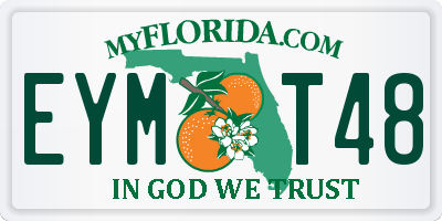 FL license plate EYMT48