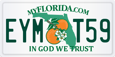 FL license plate EYMT59