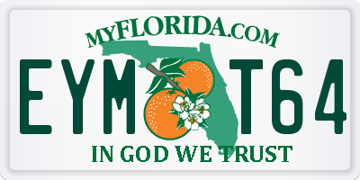 FL license plate EYMT64