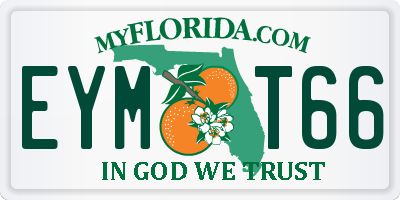 FL license plate EYMT66
