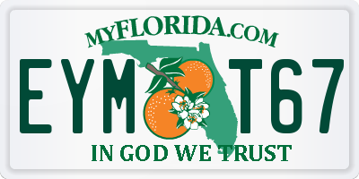 FL license plate EYMT67