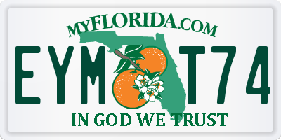FL license plate EYMT74
