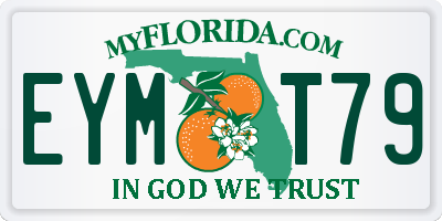 FL license plate EYMT79