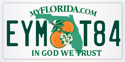 FL license plate EYMT84