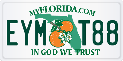 FL license plate EYMT88