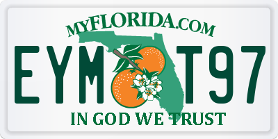 FL license plate EYMT97