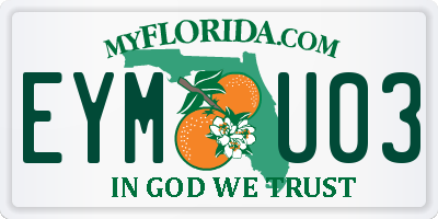 FL license plate EYMU03