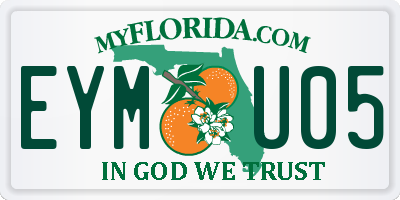 FL license plate EYMU05