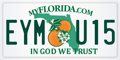 FL license plate EYMU15