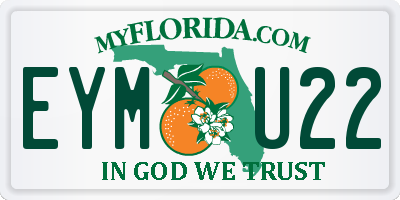 FL license plate EYMU22