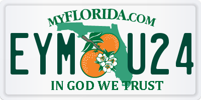 FL license plate EYMU24