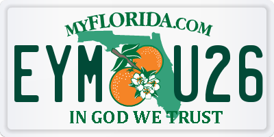 FL license plate EYMU26