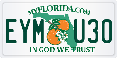 FL license plate EYMU30