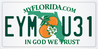FL license plate EYMU31