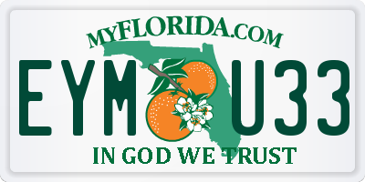 FL license plate EYMU33