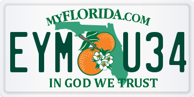 FL license plate EYMU34