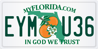 FL license plate EYMU36