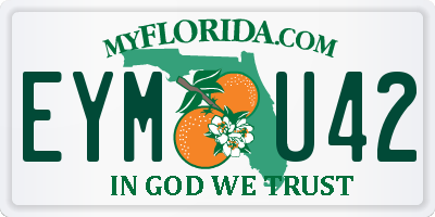FL license plate EYMU42