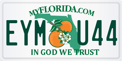 FL license plate EYMU44