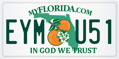 FL license plate EYMU51