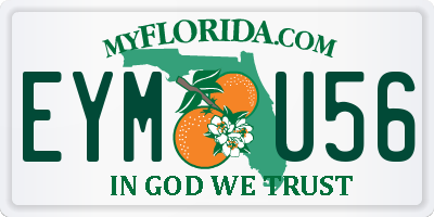 FL license plate EYMU56