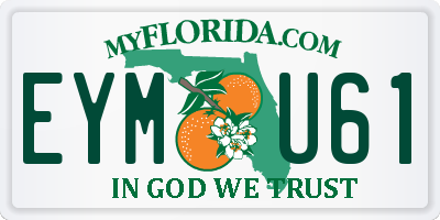 FL license plate EYMU61
