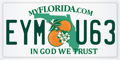 FL license plate EYMU63