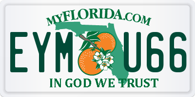 FL license plate EYMU66