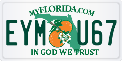 FL license plate EYMU67