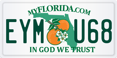 FL license plate EYMU68